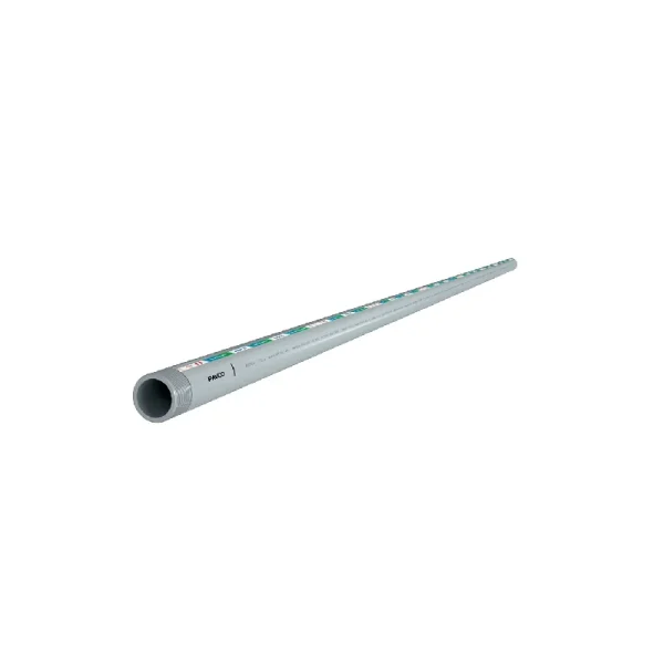 Tubo de agua PVC con rosca